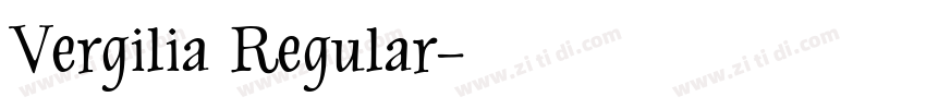 Vergilia Regular字体转换